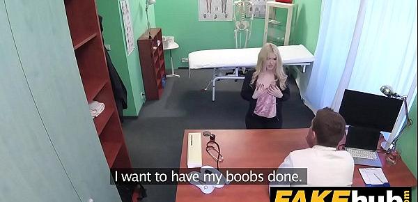  Fake Hospital Fit blonde sucks cock so doctor gives her bigger boobs